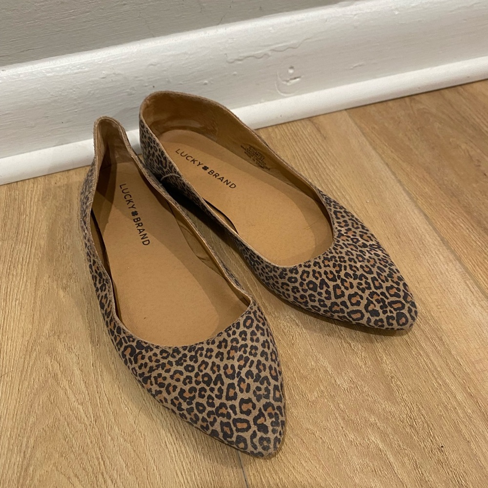 Lucky Brand Animal Print Loafers
